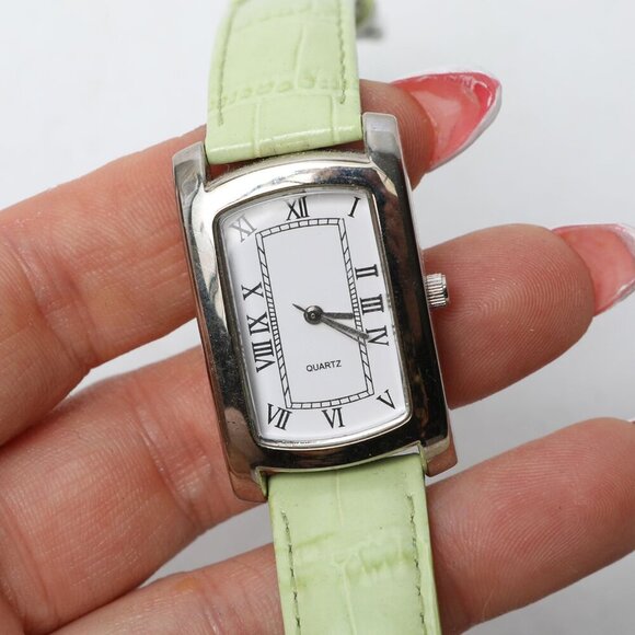 Leather Fashion Watch Lot Cleo George Sigal Louis Arden Black Green Pink Y2K - Picture 7 of 13